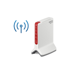 USATO B - AVM FRITZ! BOX 6820 LTE ROUTER WIRELESS BANDA SINGOLA (2.4 GHZ) GIGABIT ETHERNET 4G ROSSO BIANCO