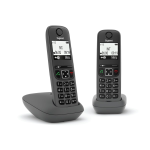 Cordless Gigaset L36852 H2810 K133 AS SERIES As490 Duo Black