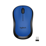 Mouse Logitech 910 004879 M SERIES M220 Silent Wireless Nero e Blu