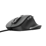 Mouse Trust 23808 FYDA Wired Black e Grey