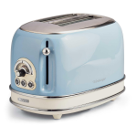 TOSTAPANE ELETTRICO ARIETE 155 TOASTER VINTAGE CELESTE 810 WATT 2 FETTE