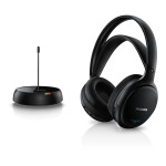 USATO C - Philips SHC5200/10 Cuffie Hifi Wireless (32 Millimetri al Neodimio, 24 Ohm, 100 Db), Nero