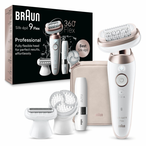 Epilatore Braun SES9 360 SILK EPIL 9 Flex SPA White e Rose gold