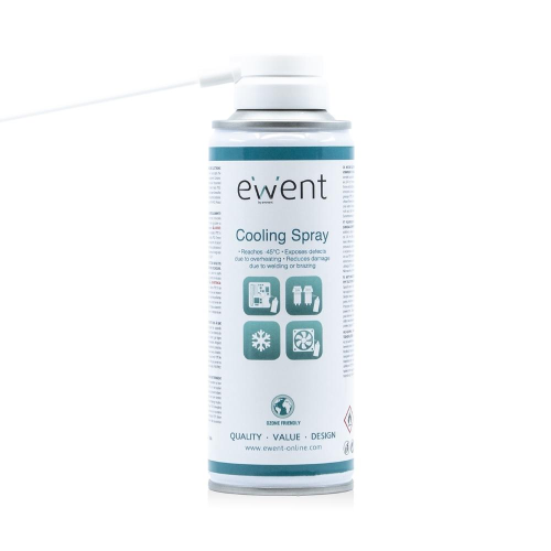 Ewent - Spray Raffreddante Istantaneo, per Rilevare Difetti da Surriscaldamento delle Schede Elettroniche e di Saldatura