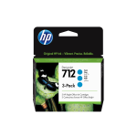 HP INC HP 712 3-PACK 29-ML CYAN DESIGN INK